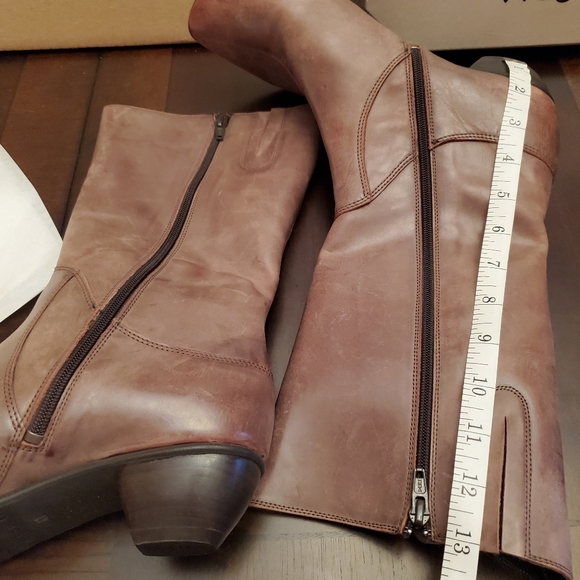 SOLD: fidji g547 Leather chocolate boot - Picture 9 of 10